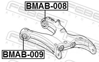 FEBEST Mounting, control/trailing arm (BMAB-009)