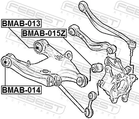 FEBEST Mounting, control/trailing arm (BMAB-014)