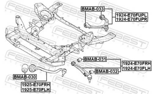 FEBEST Mounting, control/trailing arm (BMAB-032)