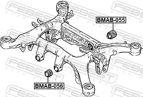 FEBEST Mounting, differential (BMAB-056)
