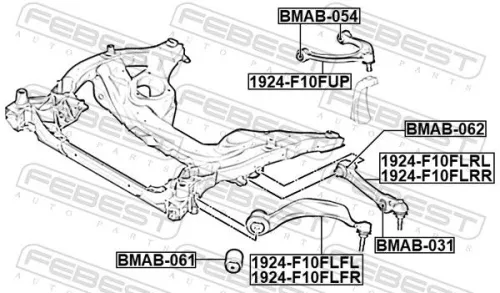 FEBEST Mounting, control/trailing arm (BMAB-061)