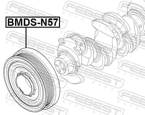 FEBEST Belt Pulley, crankshaft (BMDS-N57)
