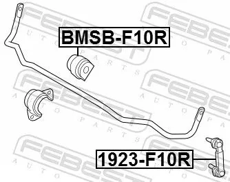 FEBEST Mounting, stabiliser bar (BMSB-F10R)