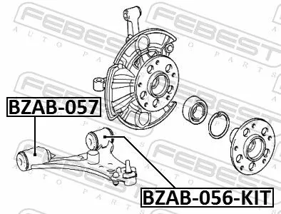 FEBEST Mounting, control/trailing arm (BZAB-057)