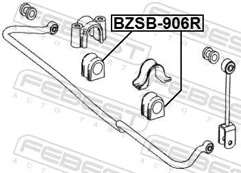 FEBEST Mounting, stabiliser bar (BZSB-906R)