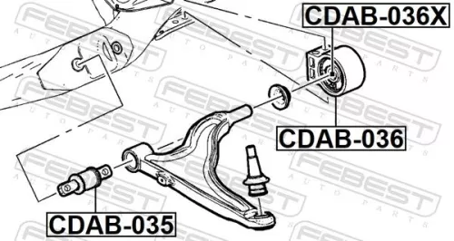 FEBEST Mounting, control/trailing arm (CDAB-035)
