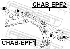 FEBEST Repair Kit, axle beam (CHAB-EPF1)
