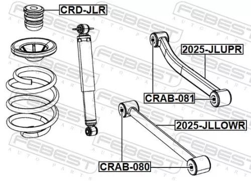 FEBEST Mounting, control/trailing arm (CRAB-080)