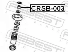 FEBEST Spacer Bush, shock absorber (CRSB-003)