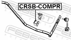 FEBEST Mounting, stabiliser bar (CRSB-COMPR)