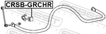 FEBEST Mounting, stabiliser bar (CRSB-GRCHR)
