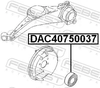 FEBEST Wheel Bearing (DAC40750037)