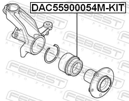 FEBEST Wheel Bearing Kit (DAC55900054M-KIT)