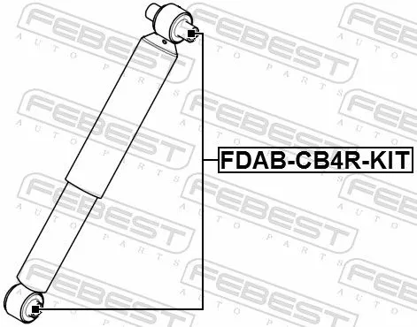 FEBEST Mounting Kit, shock absorber (FDAB-CB4R-KIT)