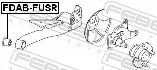FEBEST Bushing, axle beam (FDAB-FUSR)