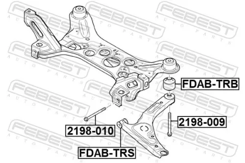FEBEST Mounting, control/trailing arm (FDAB-TRS)