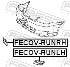FEBEST Cover, bumper (FECOV-RUNRH)