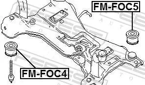 FEBEST Bushing, axle beam (FM-FOC5)