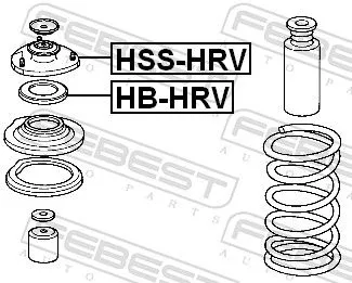 FEBEST Rolling Bearing, suspension strut support mount (HB-HRV)