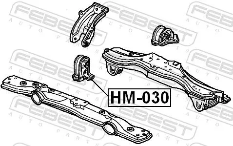 FEBEST Mounting, engine (HM-030)