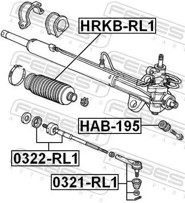 FEBEST Bellow, steering (HRKB-RL1)