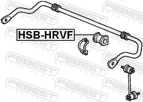FEBEST Mounting, stabiliser bar (HSB-HRVF)