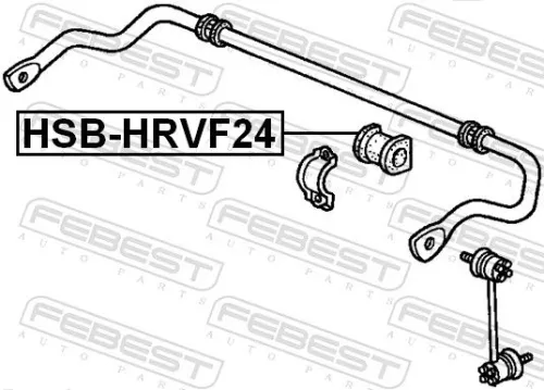 FEBEST Mounting, stabiliser bar (HSB-HRVF24)