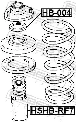 FEBEST Protective Cap/Bellow, shock absorber (HSHB-RF7)