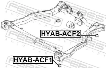 FEBEST Bushing, axle beam (HYAB-ACF1)