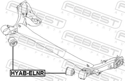 FEBEST Bushing, axle beam (HYAB-ELNR)
