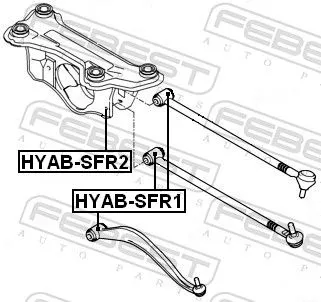 FEBEST Mounting, control/trailing arm (HYAB-SFR1)