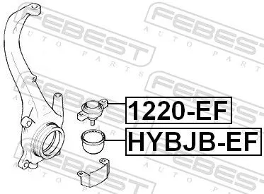 FEBEST Repair kit, supporting/ball joint (HYBJB-EF)
