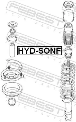 FEBEST Rubber Buffer, suspension (HYD-SONF)