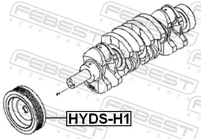 FEBEST Belt Pulley, crankshaft (HYDS-H1)