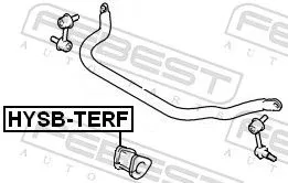 FEBEST Mounting, stabiliser bar (HYSB-TERF)