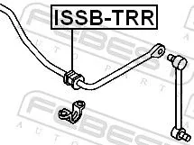 FEBEST Mounting, stabiliser bar (ISSB-TRR)