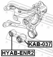 FEBEST Mounting, control/trailing arm (KAB-037)