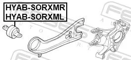 FEBEST Mounting, control/trailing arm (KAB-SORXML)