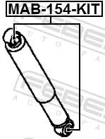 FEBEST Mounting Kit, shock absorber (MAB-154-KIT)