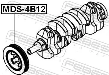 FEBEST Belt Pulley, crankshaft (MDS-4B12)