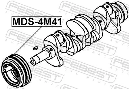 FEBEST Belt Pulley, crankshaft (MDS-4M41)