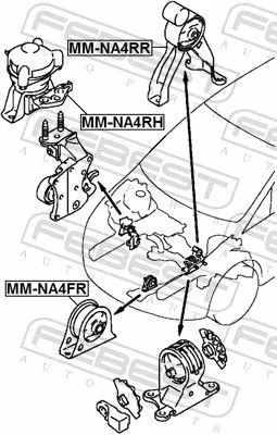 FEBEST Mounting, engine (MM-NA4RH)