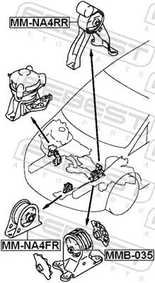 FEBEST Mounting, engine (MMB-035)