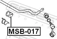 FEBEST Mounting, stabiliser bar (MSB-017)