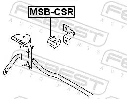 FEBEST Mounting, stabiliser bar (MSB-CSR)