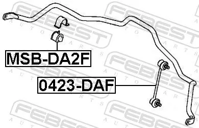 FEBEST Mounting, stabiliser bar (MSB-DA2F)