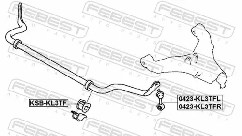 FEBEST Mounting, stabiliser bar (MSB-KL3TF)
