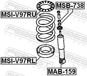FEBEST Spring Seat (MSI-V97RL)