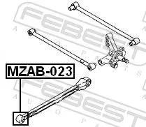 FEBEST Mounting, control/trailing arm (MZAB-023)