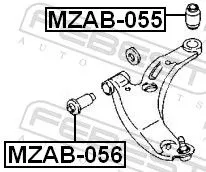 FEBEST Mounting, control/trailing arm (MZAB-056)